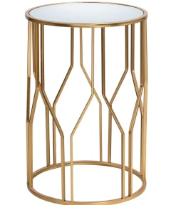 Dehner Beistelltische - Metall-Beistelltisch, , ca. Ø32/H46,5 cm Gold