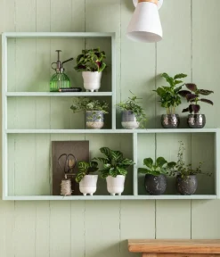 Dehner Blumentöpfe & Übertöpfe - Metall-Übertopf Kody, bauchig, ca. Ø7 cm Silber