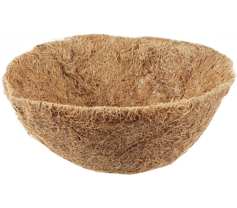 Dehner Metall-Hängeampel Basket mit Kokoseinlage, rund, grün/, ca. Ø35 cm Clearance