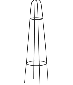 Dehner Rankgitter & Obelisken - Metall-Obelisk Mini groß, ca. Ø18/H60 cm Schwarz