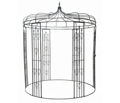 Dehner Metall-Pavillon Canterbury, ca. Ø232/H271 cm Schwarz Clearance