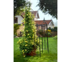 Dehner Metall-Rankobelisk Canterbury, Grau Sale