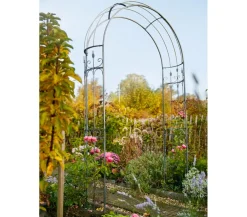 Dehner Metall-Rosenbogen Northhampton, ca. B132/H233/T38 cm Dunkelgrau Discount