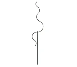 Dehner Windspiele & Gartenstecker - Metallstab Welle, 180 cm Grau