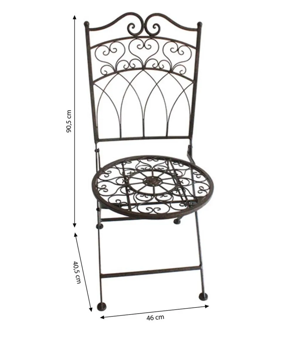 Dehner Gartenstühle Metall|Dekoartikel > Metallstuhl Antik