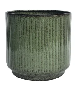 Dehner Metall-Topf Urban, rund Grün Outlet