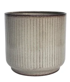 Dehner Blumentöpfe & Übertöpfe - Metall-Topf Urban, rund Beige