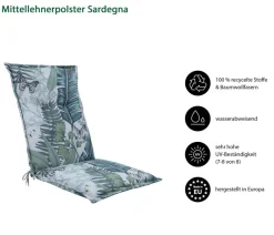Dehner Sitzauflagen > Mittellehnerauflage Sardegna, ca. B50/H6/T108 cm