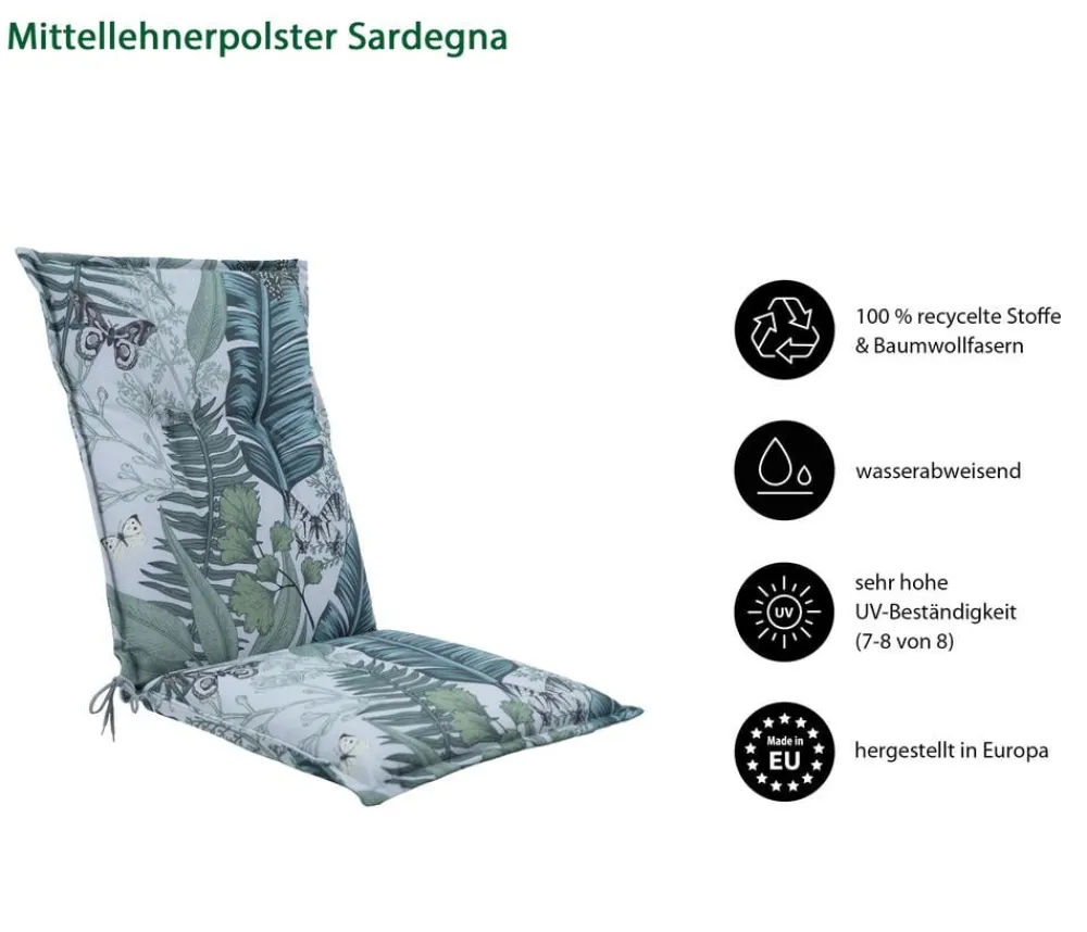 Dehner Sitzauflagen > Mittellehnerauflage Sardegna, ca. B50/H6/T108 cm