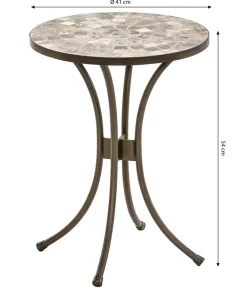 Dehner Blumenhocker|Gartentische Metall - Mosaikblumenhocker Grazia
