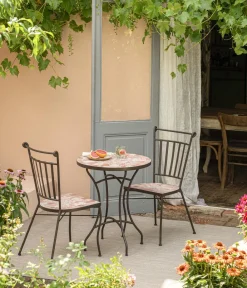 Dehner Gartenstühle Metall|Garten- & Loungesessel > Mosaikstuhl Chiara, terra-rosé