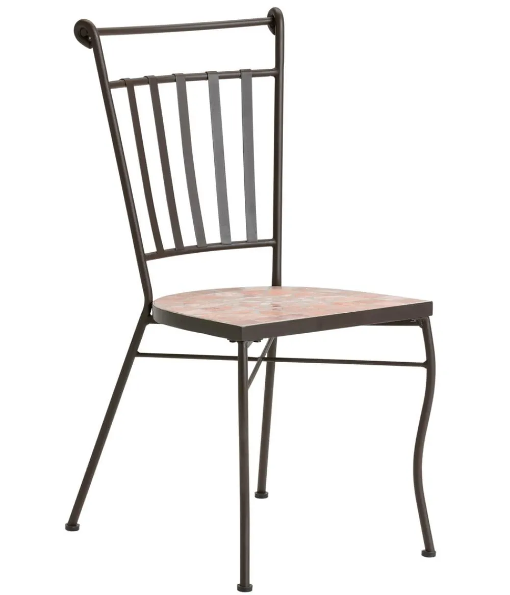 Dehner Gartenstühle Metall|Garten- & Loungesessel > Mosaikstuhl Chiara, terra-rosé