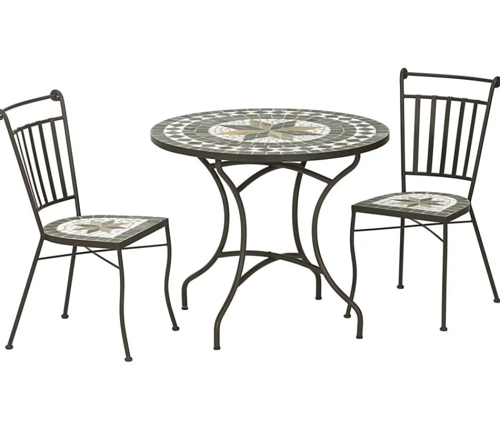 Dehner Gartenstühle Metall - Mosaikstuhl Diana