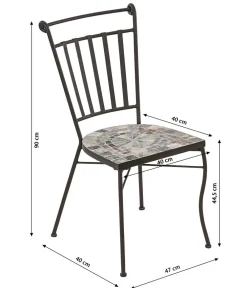Dehner Gartenstühle Metall|Balkonstühle - Mosaikstuhl Grazia
