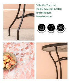 Dehner Mosaiktisch Chiara, terra-rosé Best