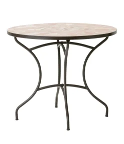 Dehner Gartentische Metall|Balkontische - Mosaiktisch Chiara, terra-rosé