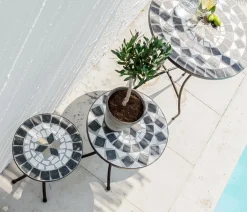 Dehner Garten-Esstische|Gartentische Metall - Mosaiktisch Diana
