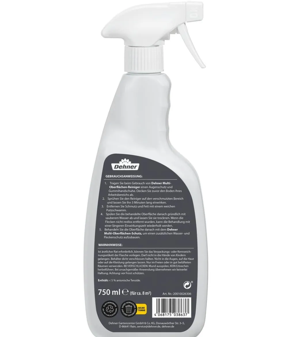 Dehner Gartentische Kunststoff|Gartenstühle Kunststoff > Multi-Oberflächen-Reiniger, 750 ml
