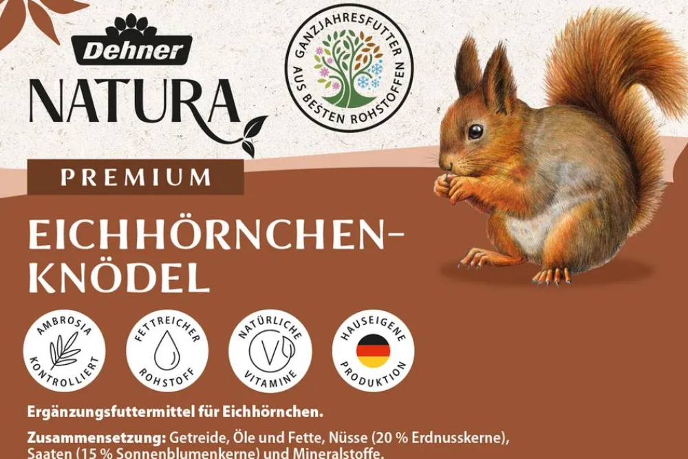 Dehner Natura Premium Eichhörnchen-Knödel, 6 Stk. Clearance