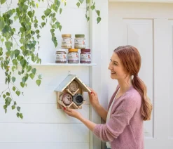 Dehner Natura Premium Vogelhäuser & Futterspender - Erdnussbutterhaus Triple