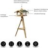 Dehner Natura Premium Vogelhäuser & Futterspender > Futterhaus Kaiserwinkel, inkl. Ständer Ellmau, ca. B68/H144/T62 cm