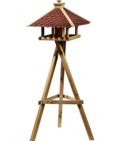 Dehner Natura Premium Vogelhäuser & Futterspender > Futterhaus Brixen, inkl. Ständer Ellmau, ca. B68/H144/T62 cm