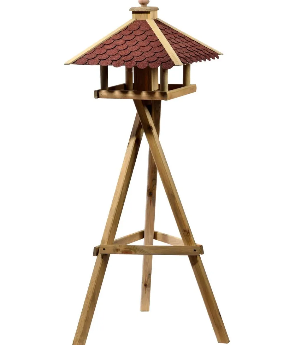 Dehner Natura Premium Vogelhäuser & Futterspender > Futterhaus Brixen, inkl. Ständer Ellmau, ca. B68/H144/T62 cm