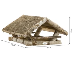 Dehner Natura Premium Futterhaus Nürnberg mit Heudach, ca. B52/H25/T48 cm Clearance