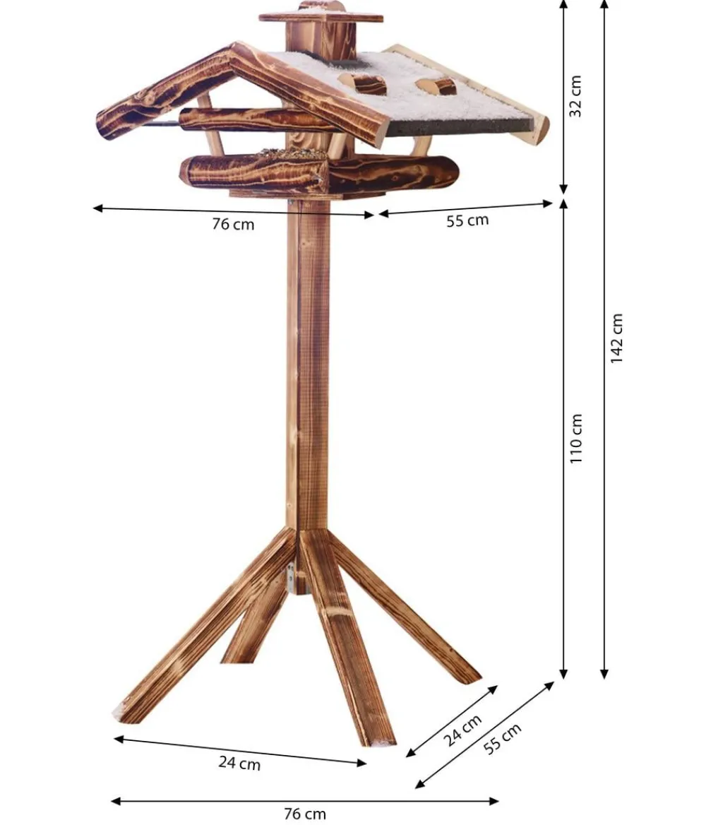 Dehner Natura Premium Vogelhäuser & Futterspender > Futtersäule Maria, ca. Ø16,8/H27,3 cm