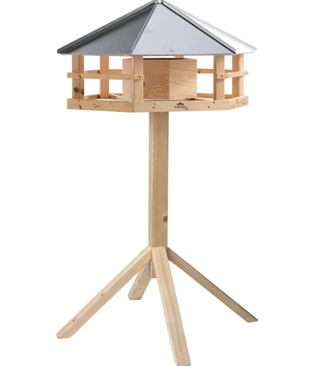 Dehner Natura Premium Vogelhäuser & Futterspender > Futterhaus Sierra Madre, inkl. Ständer Alpstein, ca. B85/H149,5/T84,3 cm