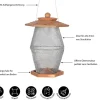 Dehner Natura Premium Vogelhäuser & Futterspender - Futterhaus Watzmann, geflammt, ca. B55/H23/T40 cm