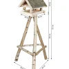 Dehner Natura Premium Futterhaus Augsburg mit Heudach, inkl. Ständer Birkenholz, ca. B60/H135/T60 cm Sale