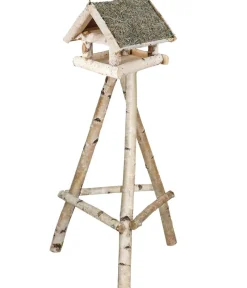 Dehner Natura Premium Futterhaus Augsburg mit Heudach, inkl. Ständer Birkenholz, ca. B60/H135/T60 cm Sale