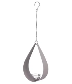 Dehner Natura Premium Vogelhäuser & Futterspender - Futterstelle Gota, ca. B14,5/H43,5/T6 cm Grau