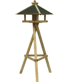 Dehner Natura Premium Vogelhäuser & Futterspender - Futterhaus Innsbruck, inkl. Ständer Ellmau, ca. B68/H144/T62 cm