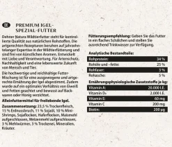 Dehner Natura Premium Igelfutter & -Häuser > Igelfutter-Set, 3-teilig