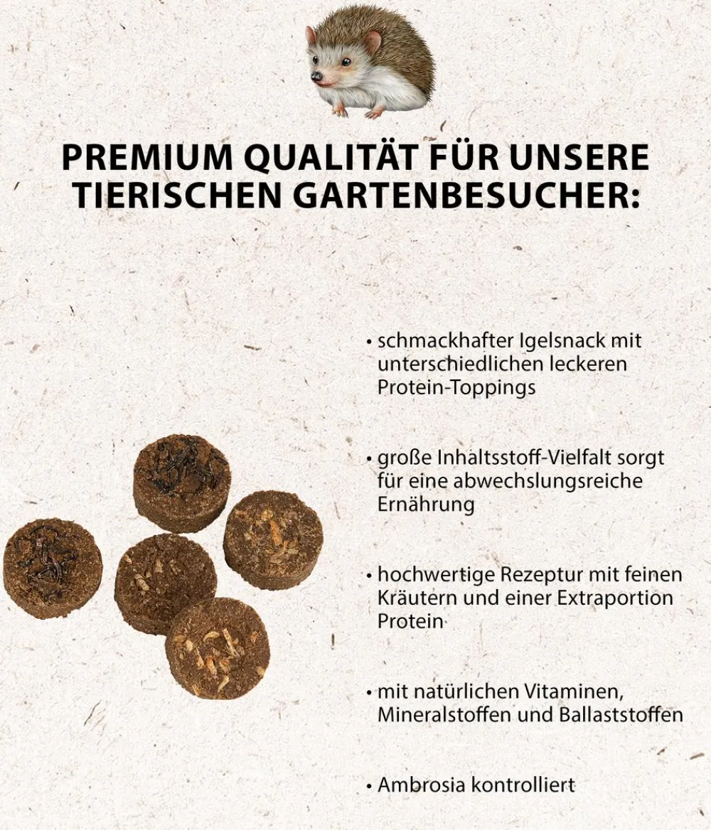 Dehner Natura Premium Igelfutter Igel-Keks Mix Hot