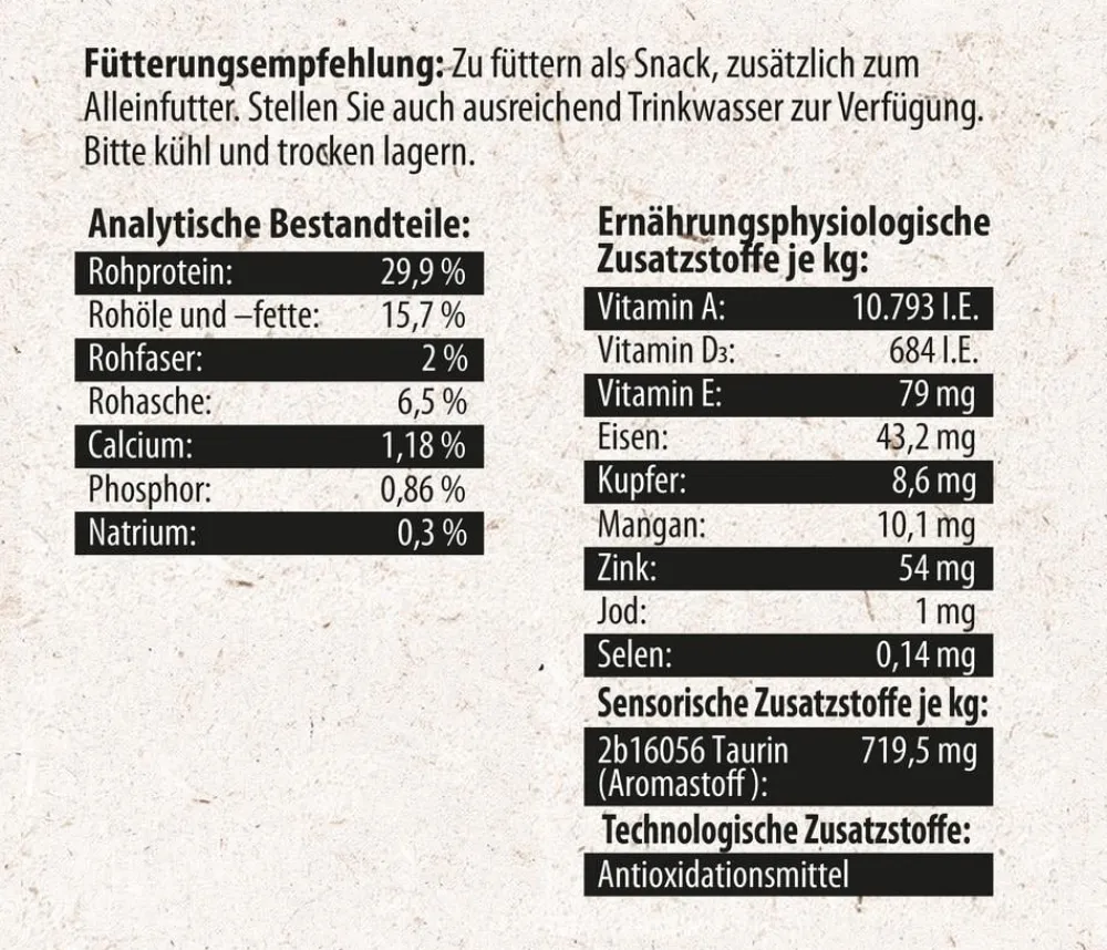 Dehner Natura Premium Igelfutter Igel-Keks Mix Hot