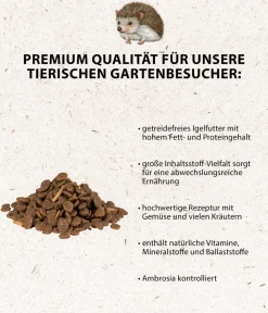 Dehner Natura Premium Igelfutter & -Häuser|Kleintierfutter - Igelfutter Igel-Mix