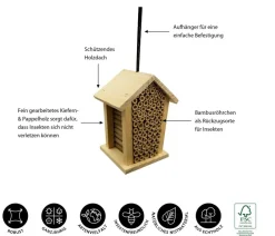 Dehner Natura Premium Nützling & Insektenhotels > Insektenhotel Louisiana