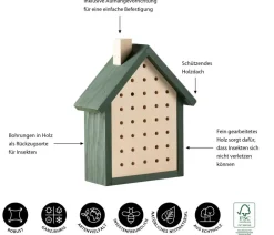 Dehner Natura Premium Nützling & Insektenhotels > Insektenhotel Colletes, ca. B25,5/H30,5/T10,5 cm