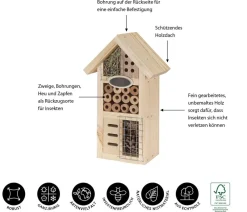 Dehner Natura Premium Nützling & Insektenhotels - Insektenhotel Regina, ca. B16/H27/T9 cm