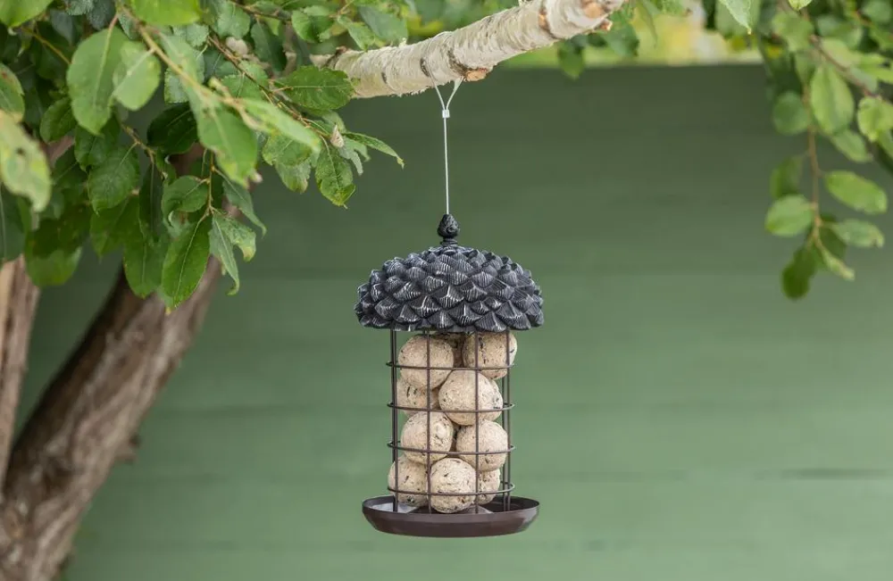 Dehner Natura Premium Vogelhäuser & Futterspender > Meisenknödel-Säule Louise, ca. Ø18/H30 cm