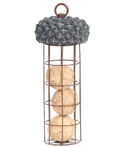 Dehner Natura Premium Vogelhäuser & Futterspender - Meisenknödel-Säule Sofia, ca. Ø10,2/H28,1 cm
