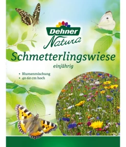 Dehner Natura Premium Samen Blumenmischung 'Schmetterlingswiese', 40 - 60 cm hoch Bunt Best