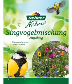 Dehner Natura Premium Samen Blumenmischung 'Singvogelmischung', 40 - 60 cm hoch Bunt Clearance