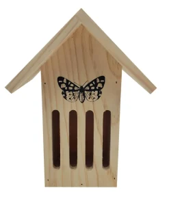 Dehner Natura Premium Nützling & Insektenhotels - Schmetterlingshaus Runa, ca. B17/H23/T12 cm Natur