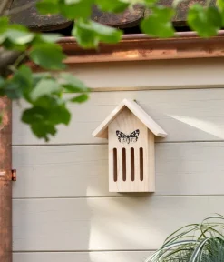 Dehner Natura Premium Nützling & Insektenhotels - Schmetterlingshaus Runa, ca. B17/H23/T12 cm Natur