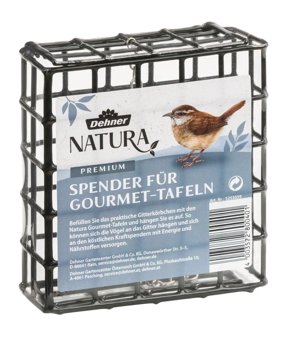 Dehner Natura Premium Vogelhäuser & Futterspender - Spender für Gourmet-Tafeln