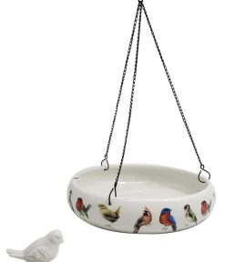 Dehner Natura Premium Vogeltränke Curitiba, ca. Ø28/H5,5 cm Weiß Sale